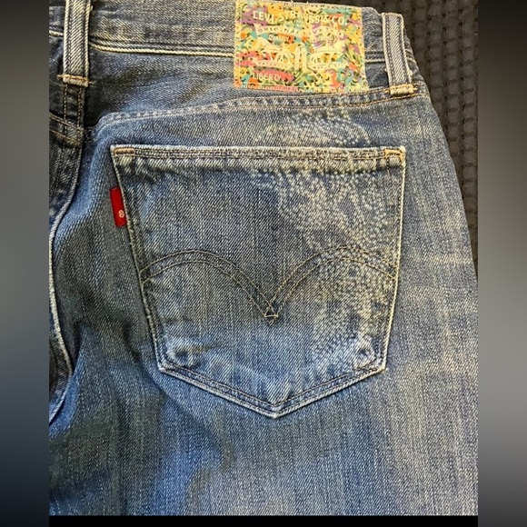 Levis x Liberty of London Skinny Boyfriend Jeans, 27x27 - Picture 5 of 9